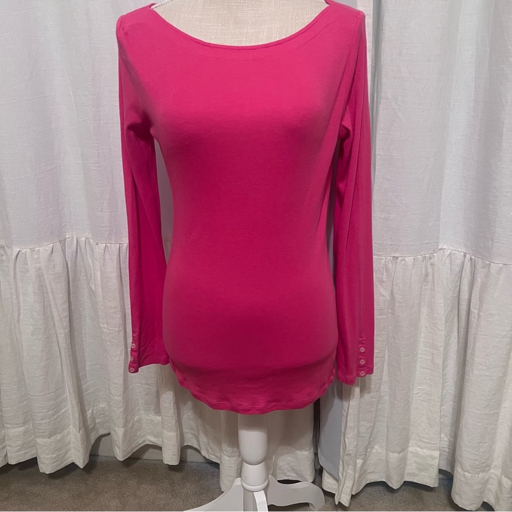 Women's Pink Long Sleeve Top